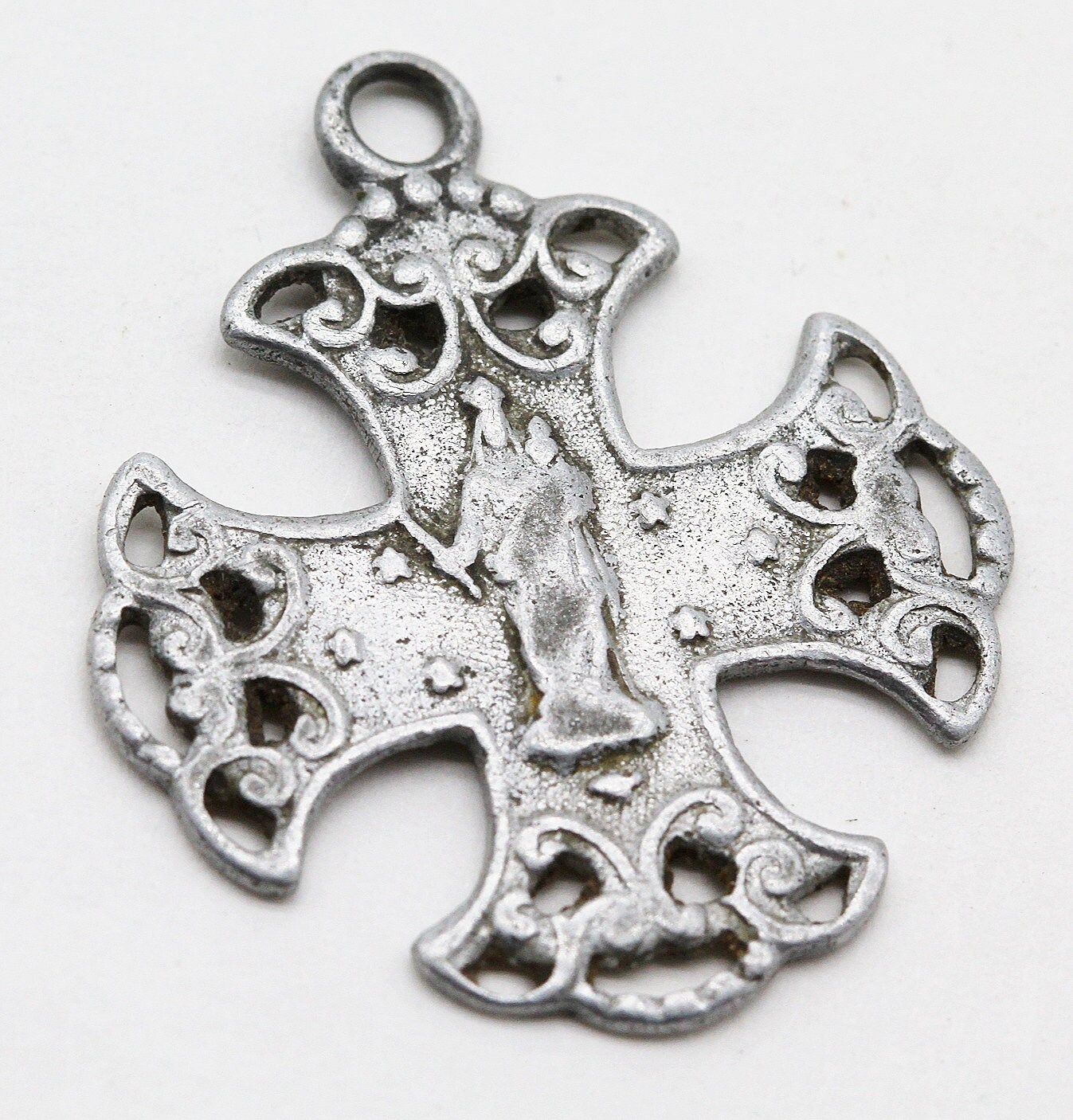 Rare Ancienne Médaille Religieuse Souvenir Notre Dame de Quezac