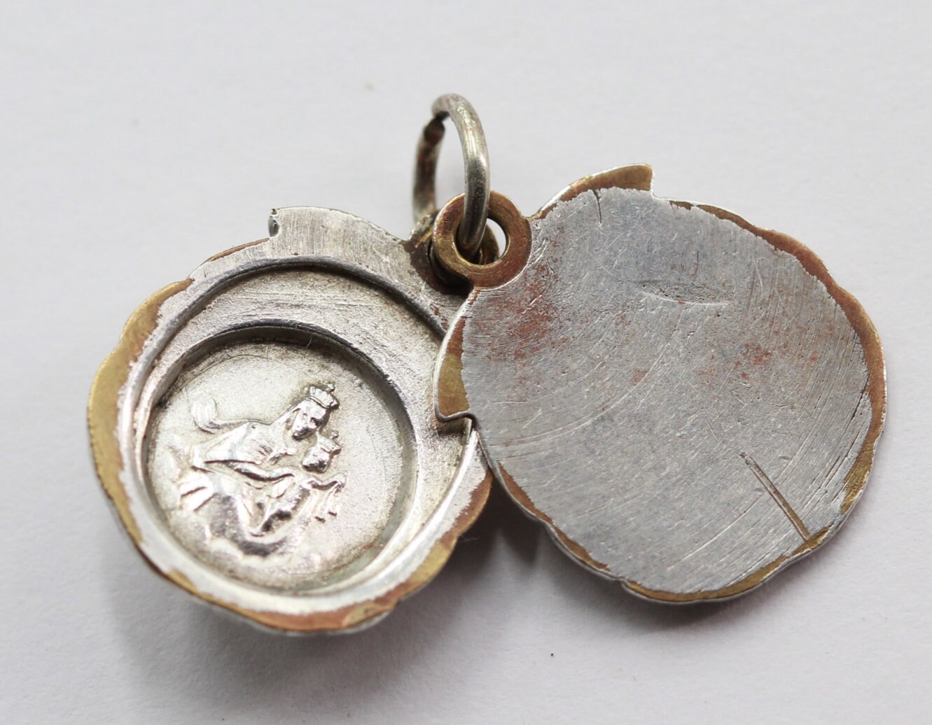 Rare Pendentif Rose Scapulaire