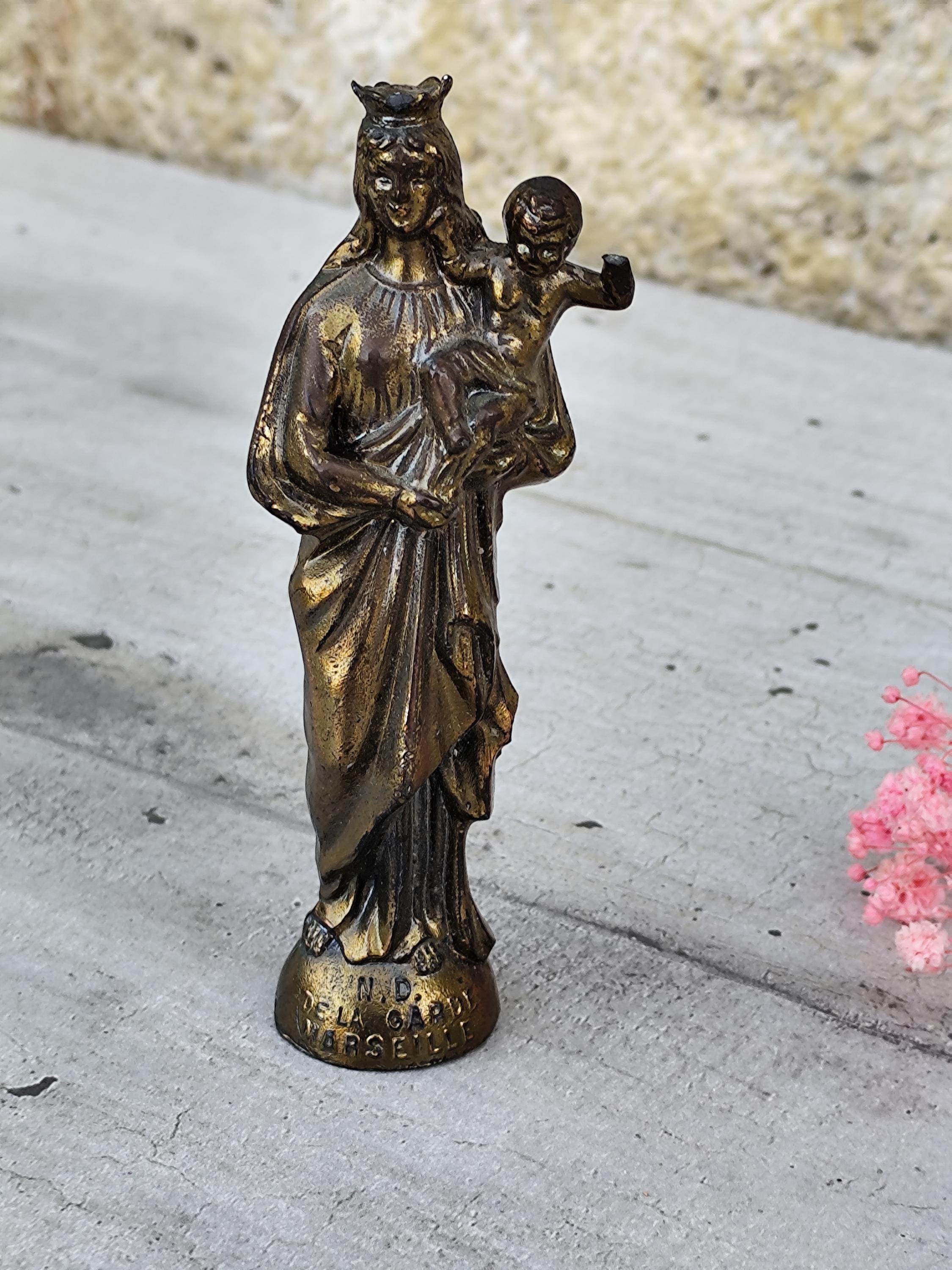 マルセイユの聖母マリアの古代宗教像 - Etsy 日本