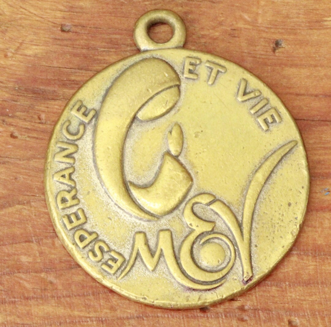 Rare Lourdes Medal - Etsy