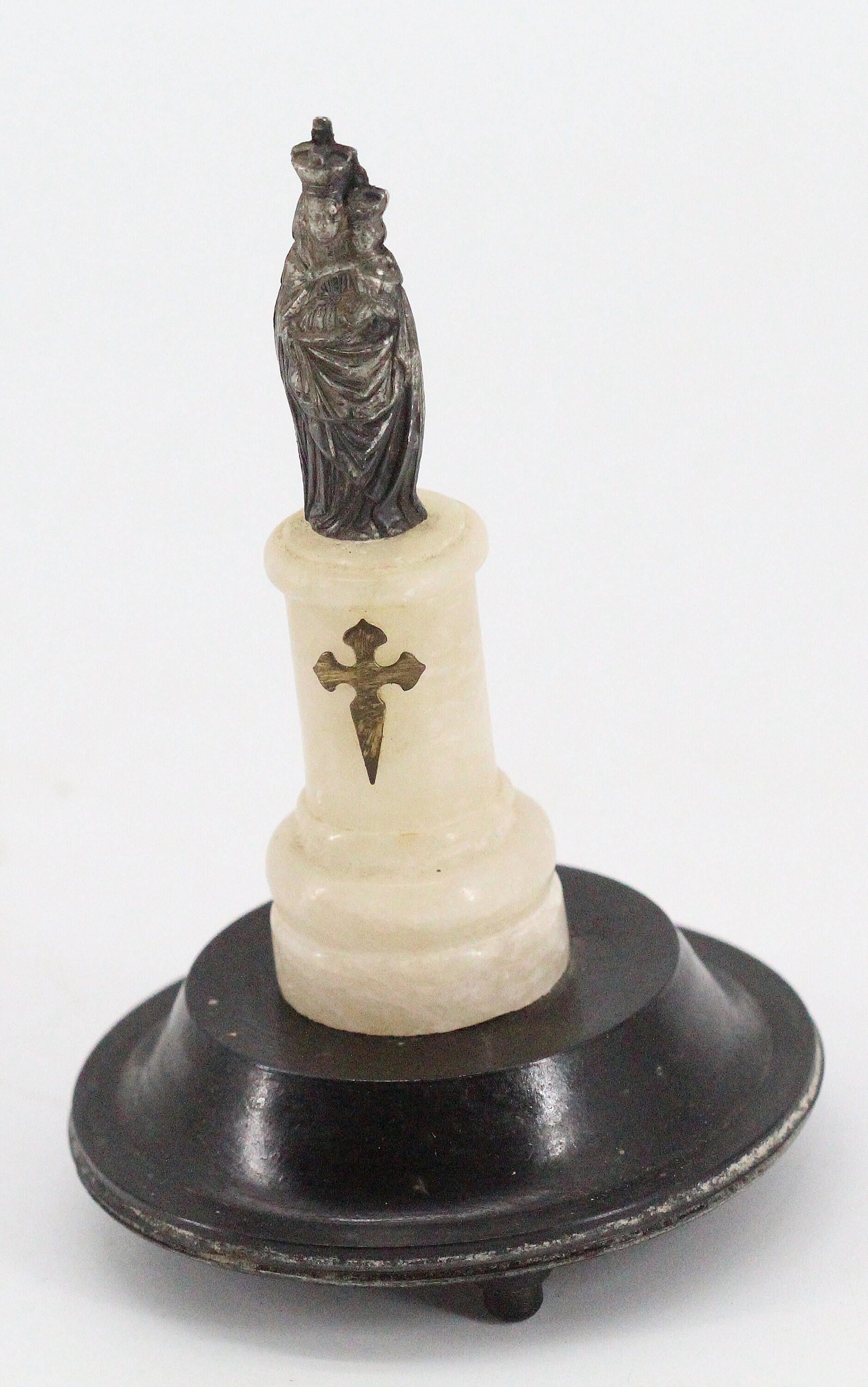 Ancienne Statue Vierge Marie et L'enfant