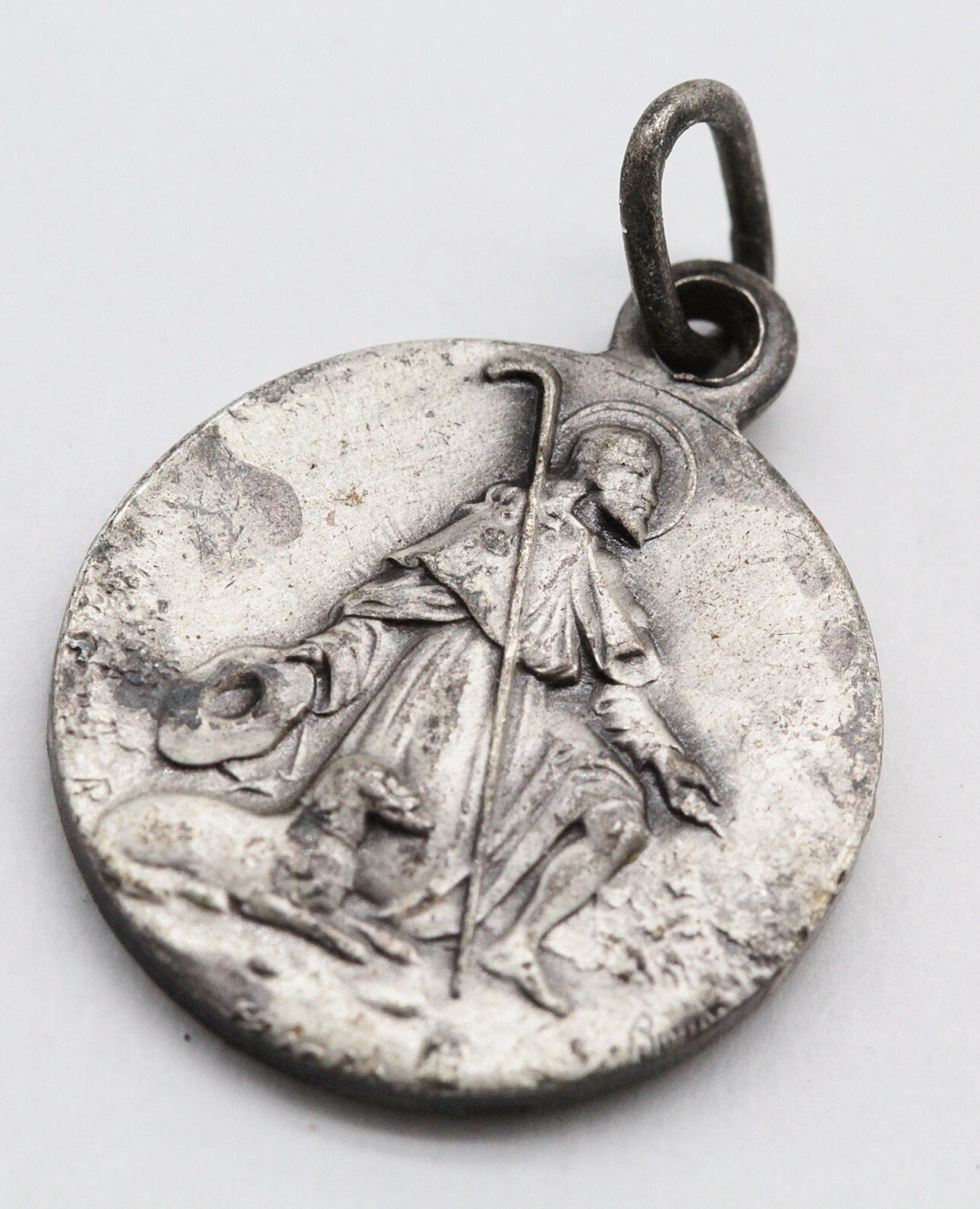 Rare Ancienne Médaille Saint Hubert Patron Des Chasseurs