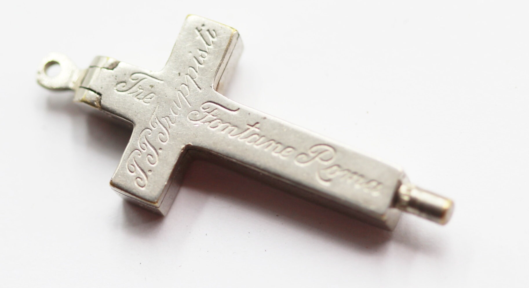 Rare Croix Relique Trappiste Fontane Roma