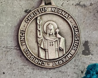 vecchia medaglia di Gesù Cristo San Dionigi di Mailloc, Calvados