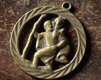 rare saint Christopher medal