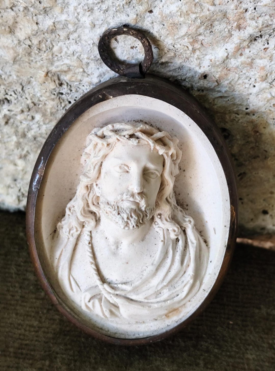 Jesus Christ Sea Foam Reliquary - Etsy