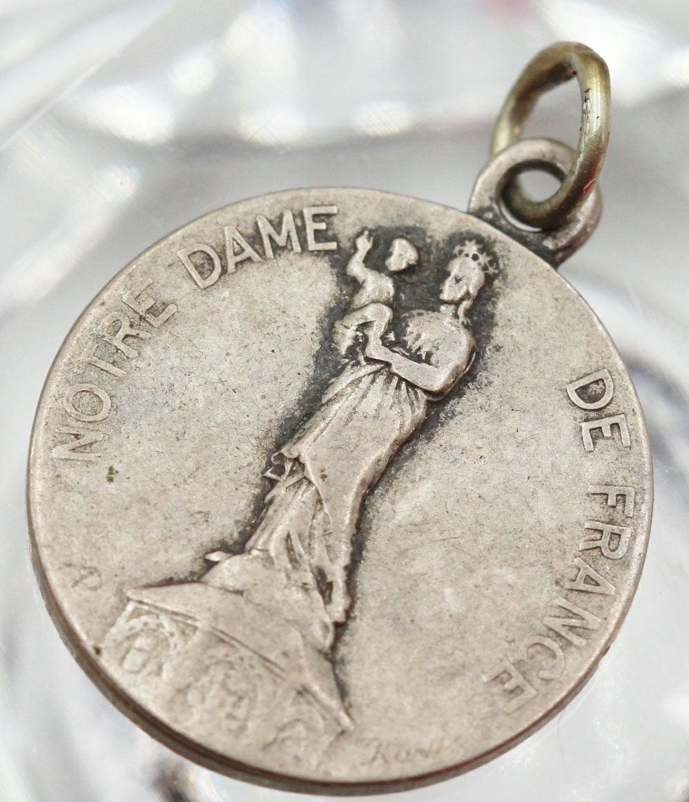 Ancienne Médaille Religieuse Notre Dame de France