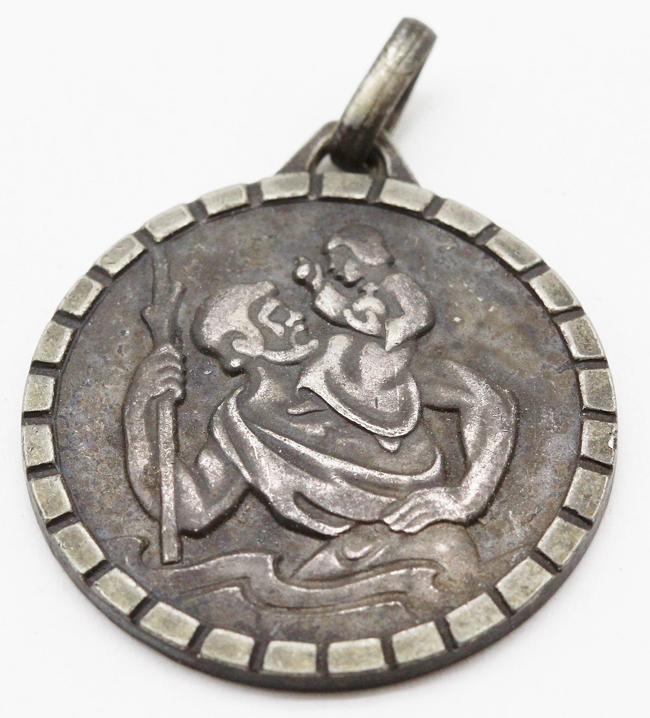 Ancienne Grande Médaille Religieuse Saint Christophe