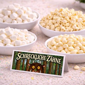 Gruffalo Birthday Food Labels - Printable Place Cards for Children's Birthday Parties - Instant Download (2 ZIP folders, 16 JPEG files) image 4