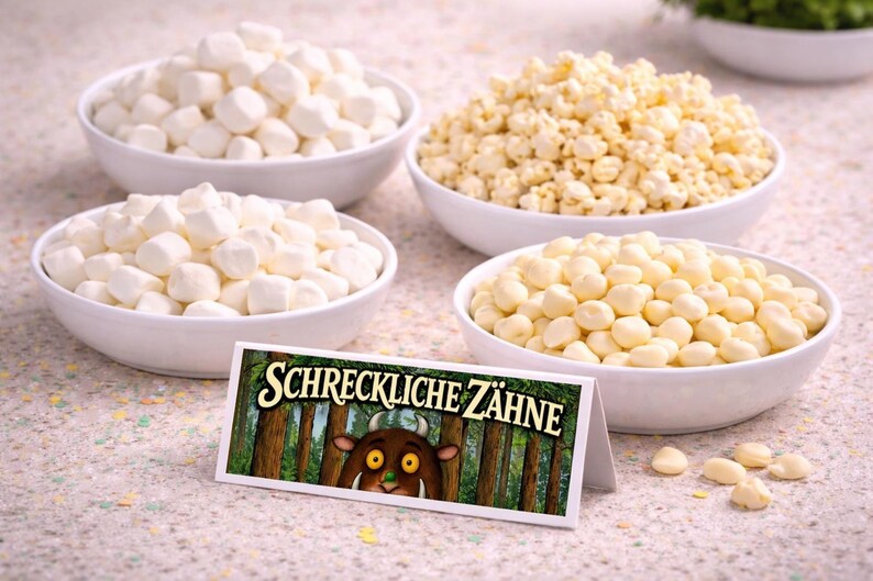 Gruffalo Birthday Food Labels - Printable Place Cards for Children's Birthday Parties - Instant Download (2 ZIP folders, 16 JPEG files) image 4