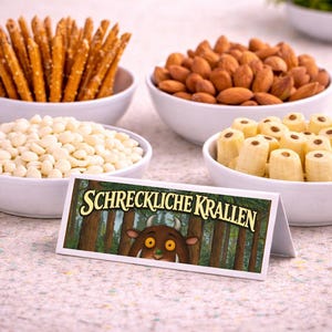 Gruffalo Birthday Food Labels - Printable Place Cards for Children's Birthday Parties - Instant Download (2 ZIP folders, 16 JPEG files) image 6