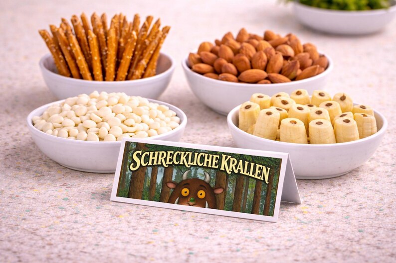 Gruffalo Birthday Food Labels - Printable Place Cards for Children's Birthday Parties - Instant Download (2 ZIP folders, 16 JPEG files) image 6