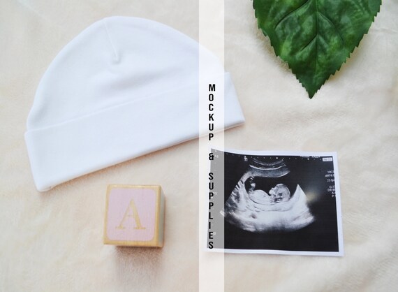 plain white baby hats