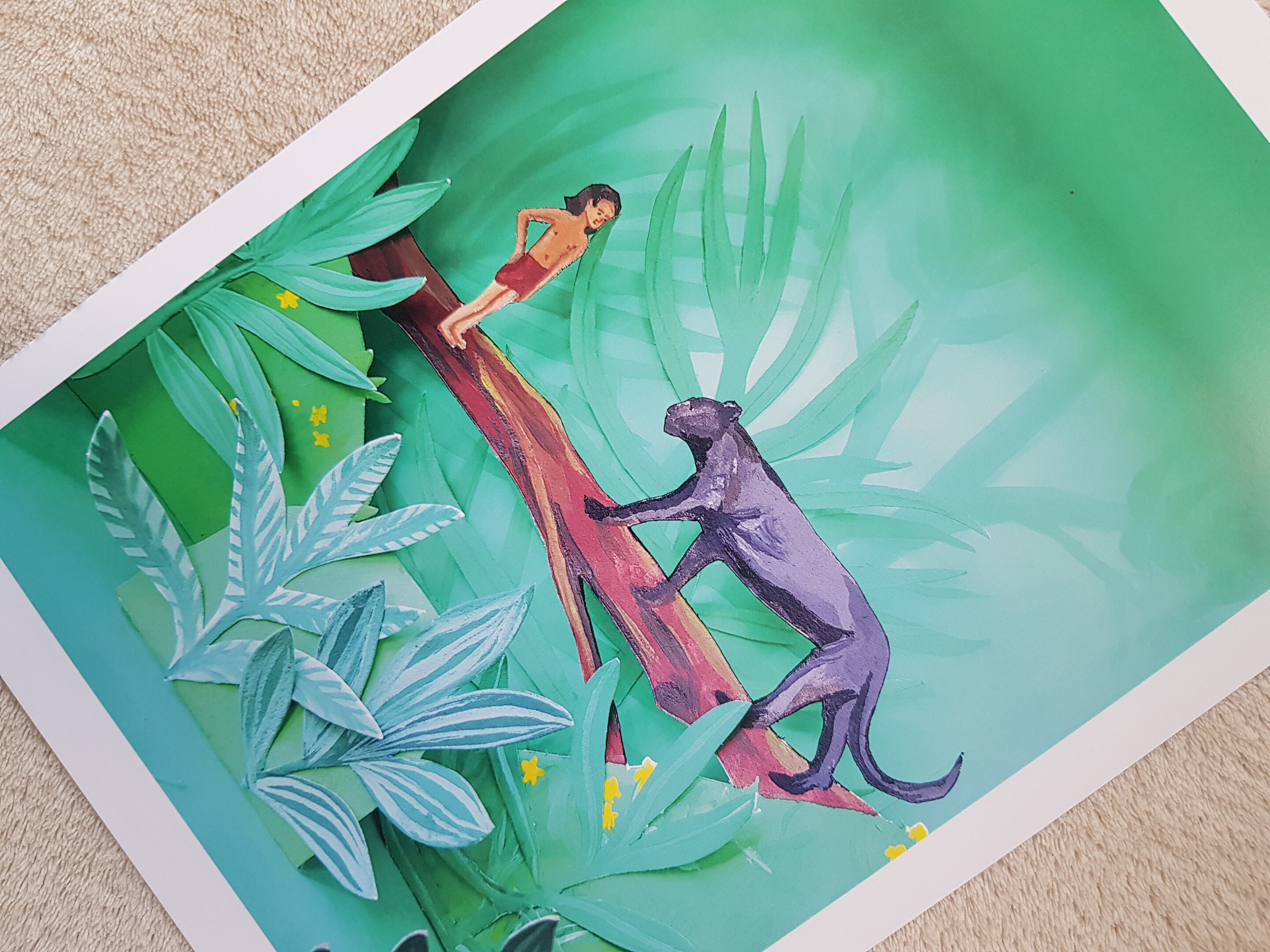 Jungle Book Diorama Art Print Limited Edition Etsy