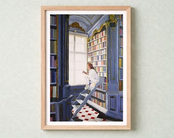 Art print "In Book Heaven" limited edition