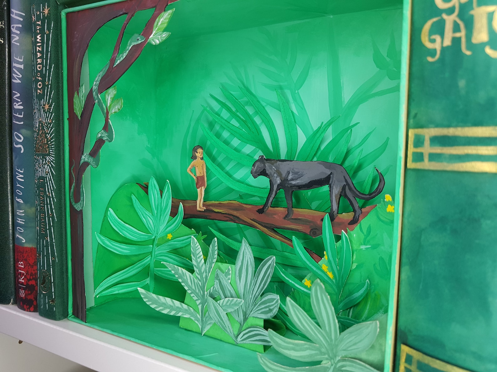 Diorama The Jungle Book Shadowbox Hand Painted Paper Theatre Etsy