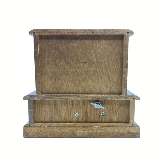 Vintage Wooden Jewelry Music Box, Made In Japan, … - image 7