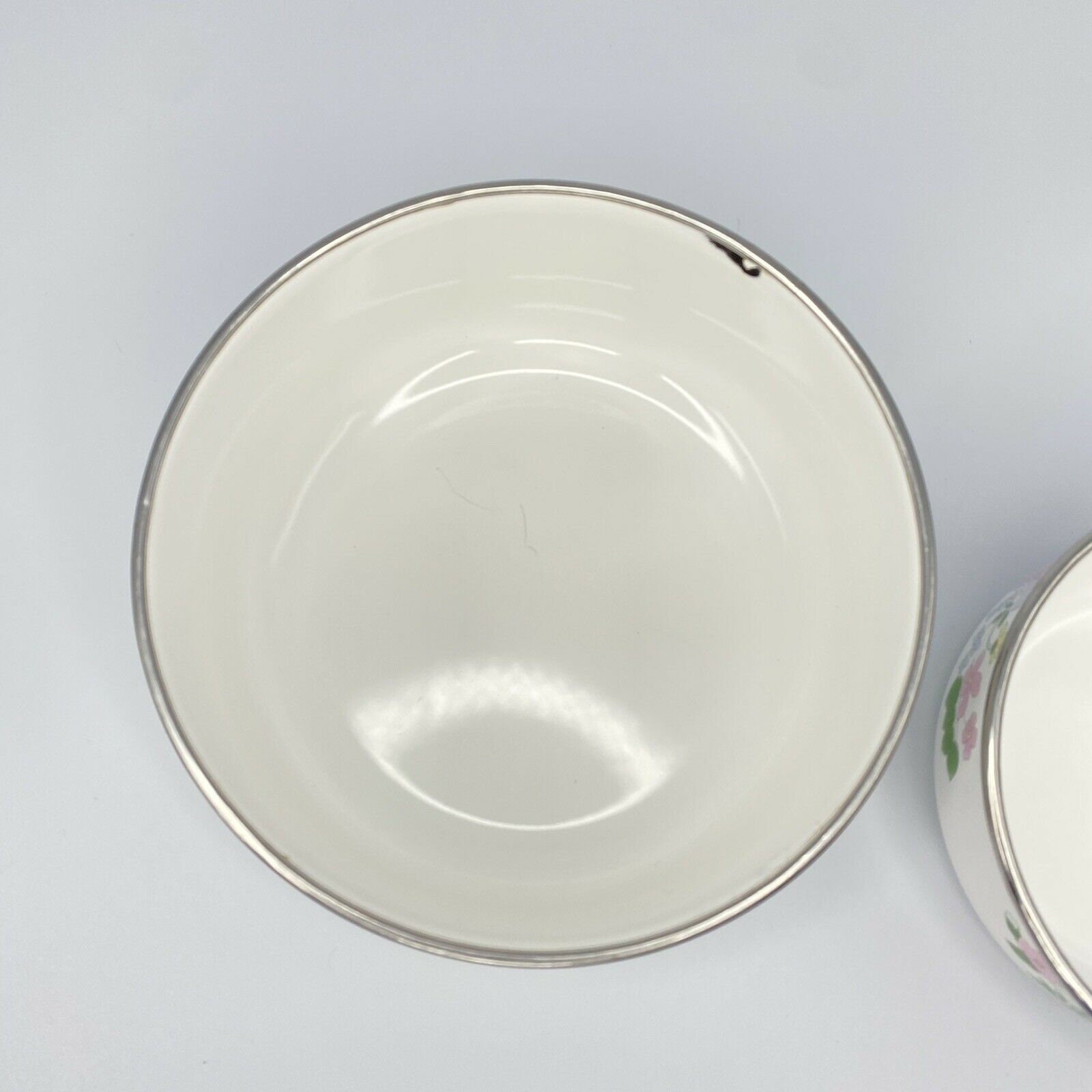Kobe Bowls Designed Exclusively for Jcpenney 1980s Enamel & Metal White