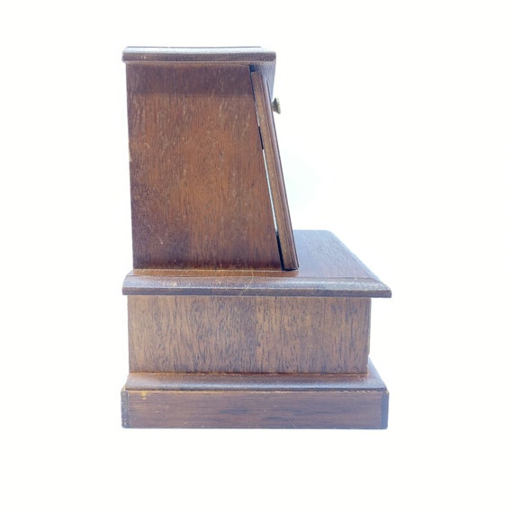 Vintage Wooden Jewelry Music Box, Made In Japan, … - image 6