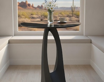 Mesquite and Epoxy bar height table