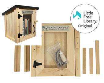 LITTLE FREE LIBRARY® Mini Kit with Official Charter Sign & World Map Access Included, Support the Nonprofit that Expands Book Access