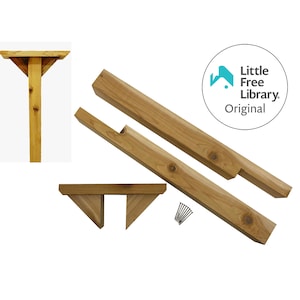 LITTLE FREE LIBRARY® Post and Topper Kit, Amish crafted, Support the Nonprofit that Builds Community and Expands Book Access