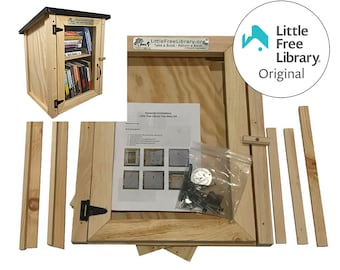 LITTLE FREE LIBRARY® Two Story Kit with Official Charter Sign & World Map Access Included, Support the Nonprofit that Expands Book Access