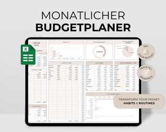 Budget planner, household budget, budget template, Google Sheets Excel, expense tracker, financial planner, income & expenses, household budget planner