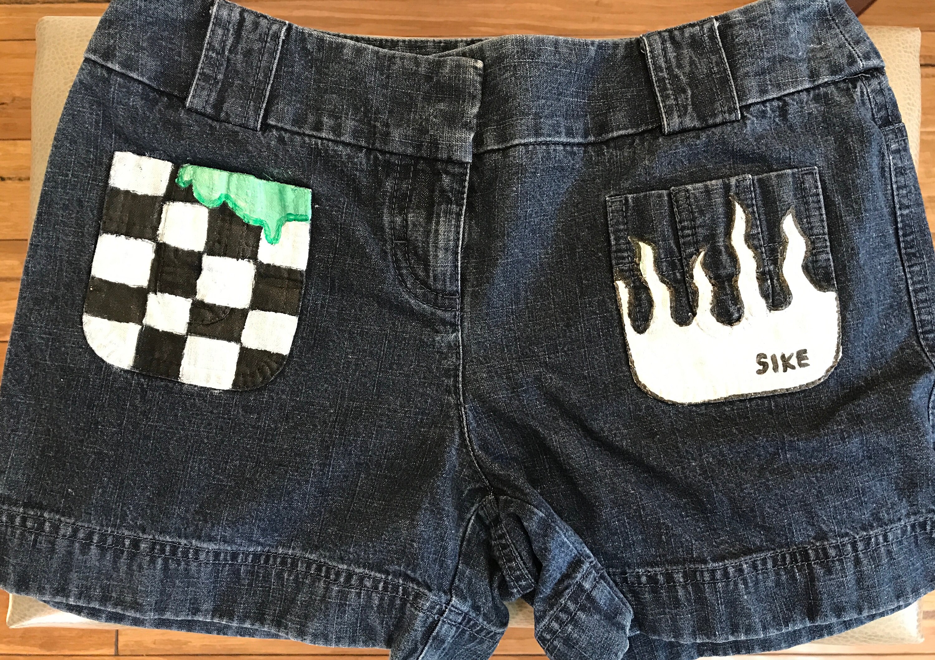 Painted shorts shop