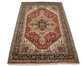 Red 6x9 Geometric Tribal Heriz Serapi Rug Oriental Natural 8 39 6x5 39 9 Area Rug Handmade Home Decor Furnishings