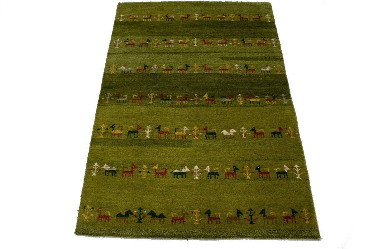 Olive Green 4x6 Striped Tribal IndoGabbeh Rug Oriental Etsy