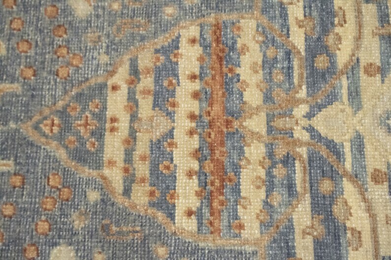 Muted Navy Blue 10x14 Floral Tribal Tabriz Rug Oriental Etsy