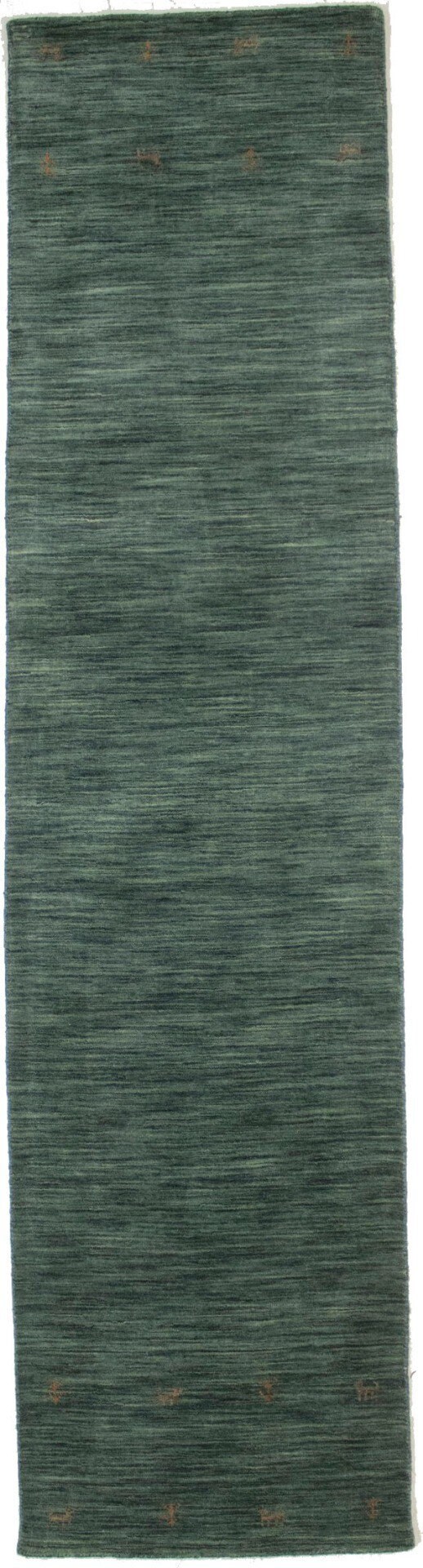 Hunter Green 3x12 Modern Solid Runner Rug Oriental Natural Etsy
