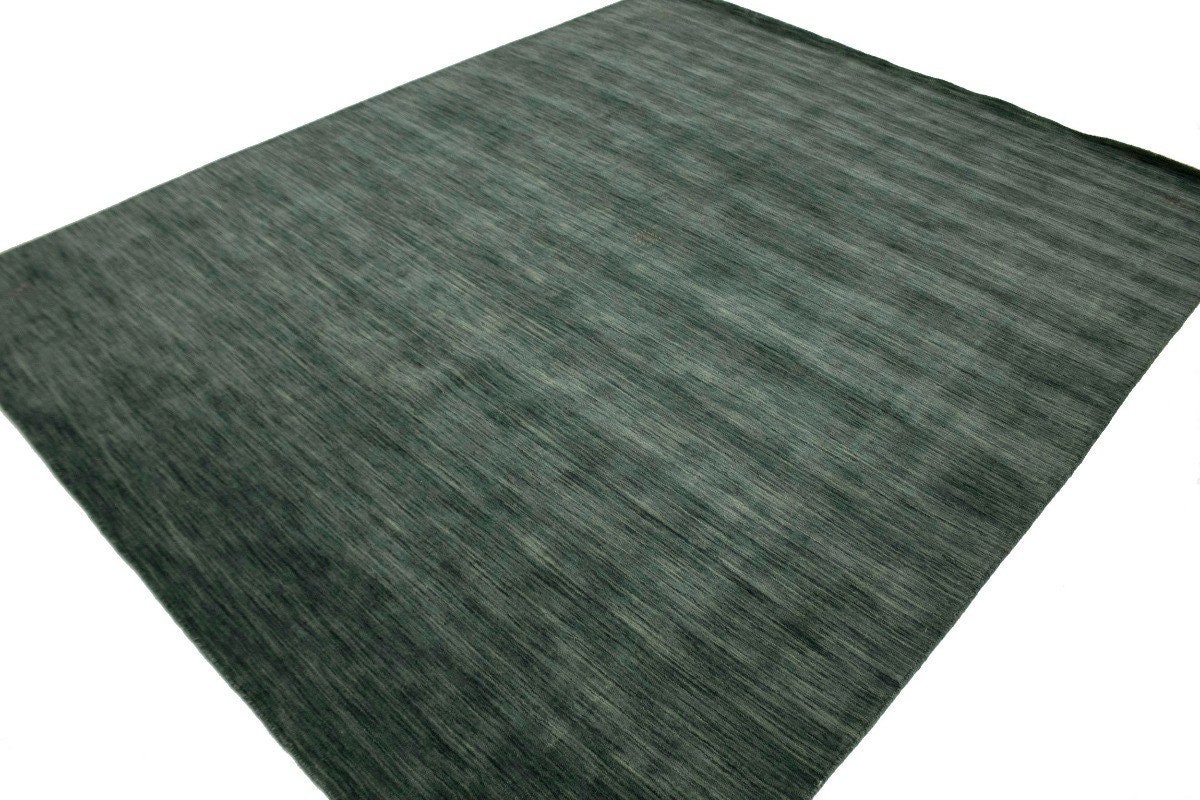 Hunter Green 8x10 Modern Solid Rug Oriental Natural Etsy