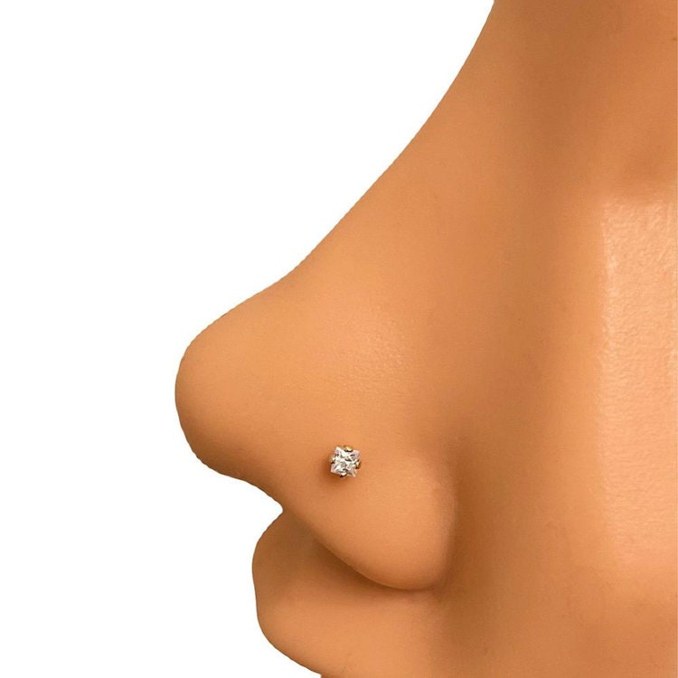 Square diamond nose pin online