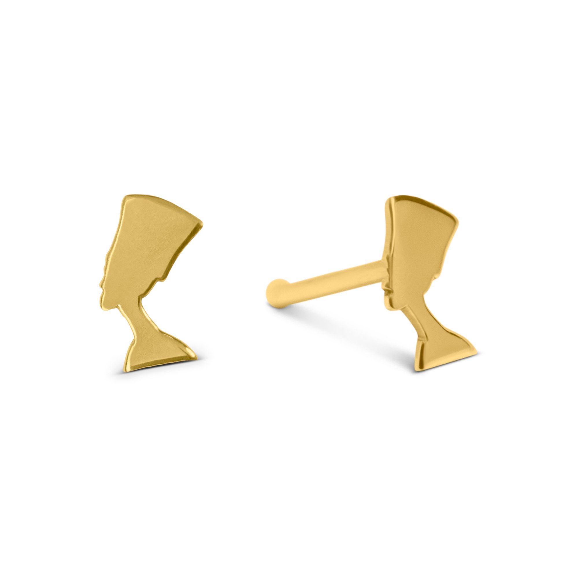 14kt LV Nose Stud — STATEMENT GOLD