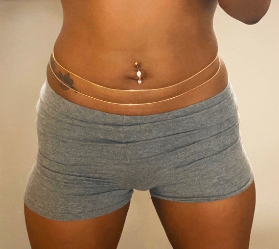 Double Layer Waist Chain Belly Chain Body Chain Etsy