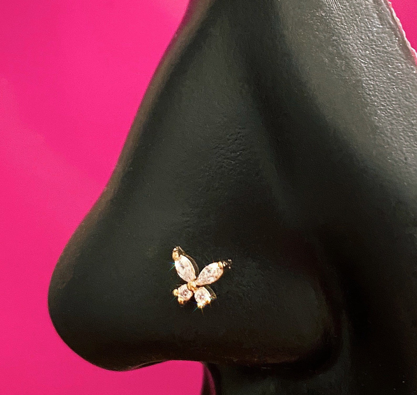 Butterfly Nose Stud Nose Ring Butterfly Nose Pins Surgical Etsy