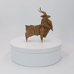 Origami fait main chèvre de montagne - Choisissez la couleur