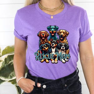 Rescue Mom Dog t-shirt | Adopt Dont Shop, Dog Lover, Rescuer, Rescue Dogs