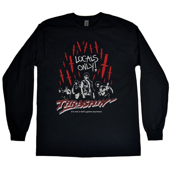 Thrashin locals Only Mens Long Sleeve Shirt Etsy Ireland