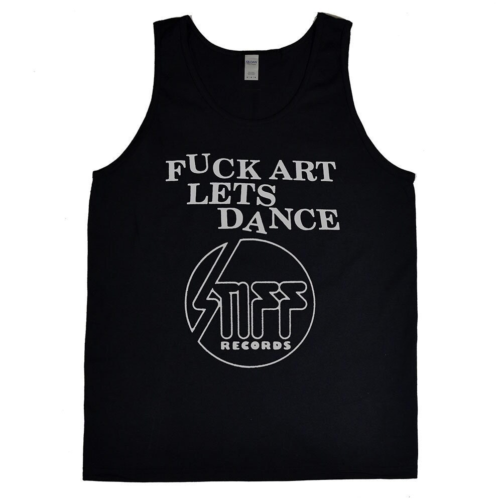 Discover Stiff Records Fuck Art Lets Dance Mens Tank Top