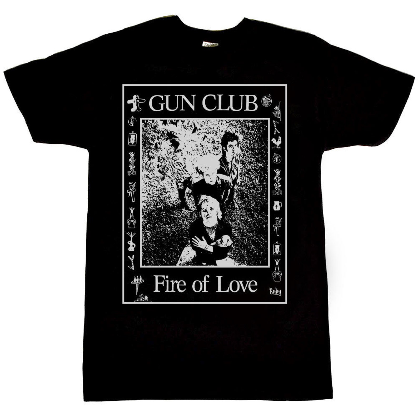 Gun Club Fire of Love Men's Tshirt Etsy