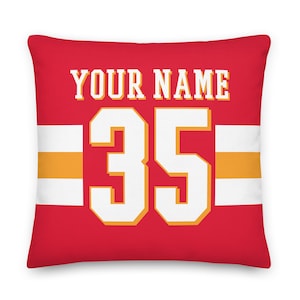 Kansas City Football Personalized Pillowcase, Gridiron, Cushion, Football, Gift for Dad, Quarterback, Father&#39;s Day, Gift for Mom, Xmas Gift