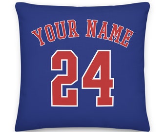 Chicago Baseball Personalized Name & Number Pillowcase, Sports, Cushion Cover, Decor, Jersey, Gift for Dad, Gift for Mom, Sports, Cubs