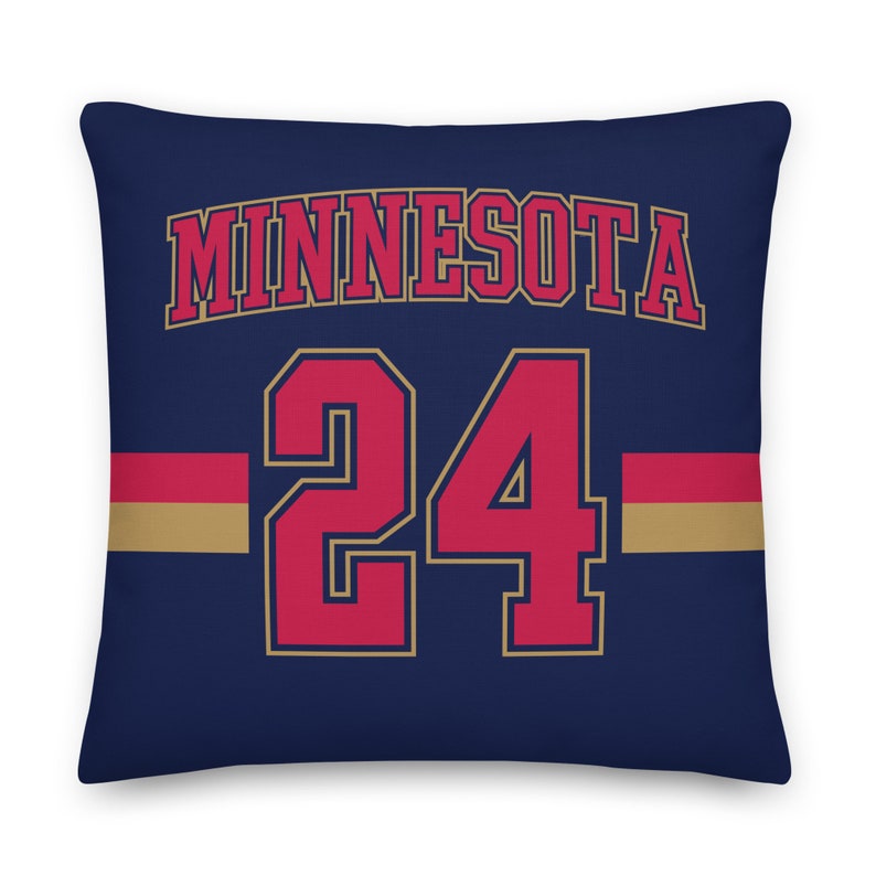 Minnesota Baseball Personalized Name & Number Pillowcase, Cushion Cover, Decor, Custom Jersey, Gift for Dad, Gift for Mom, Sports, Twins image 2