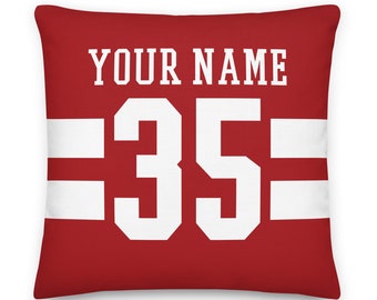 San Francisco Football Personalized Pillowcase, Gridiron, Cushion, Football, Gift for Dad, Father's Day, Gift for Mom, Unique, Xmas Gift
