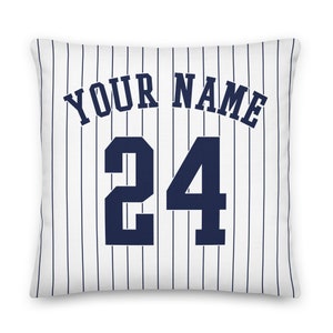 New York Baseball Personalisierte Name & Nummer Kissenbezüge, Kissenbezug, Dekor, Uniform, Geschenk für Papa, Geschenk für Mama, Sport, Yankees