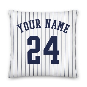 New York Baseball Personalized Name & Number Pillowcases, Cushion Cover, Decor, Uniform, Gift for Dad, Gift for Mom, Sports, Yankees