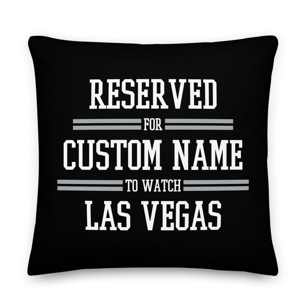 Las Vegas Football Personalized Pillowcase, Custom Cushion, Gift for Dad, Reserved for Dad, Father's Day, Super Bowl, Touchdown, Xmas Gift